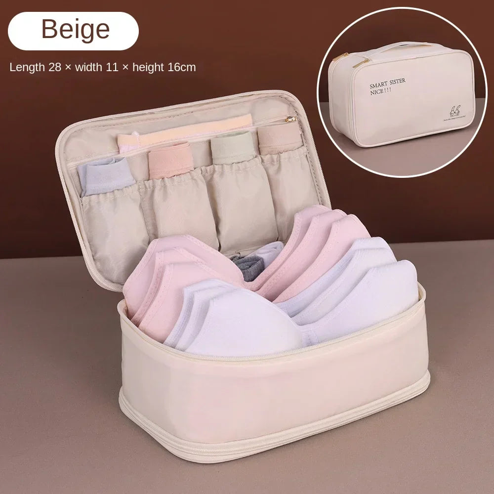 BowLift | Travella Laundry Organizer | 2 Compartments & Compact | For Underwear & Socks | Light & Sturdy