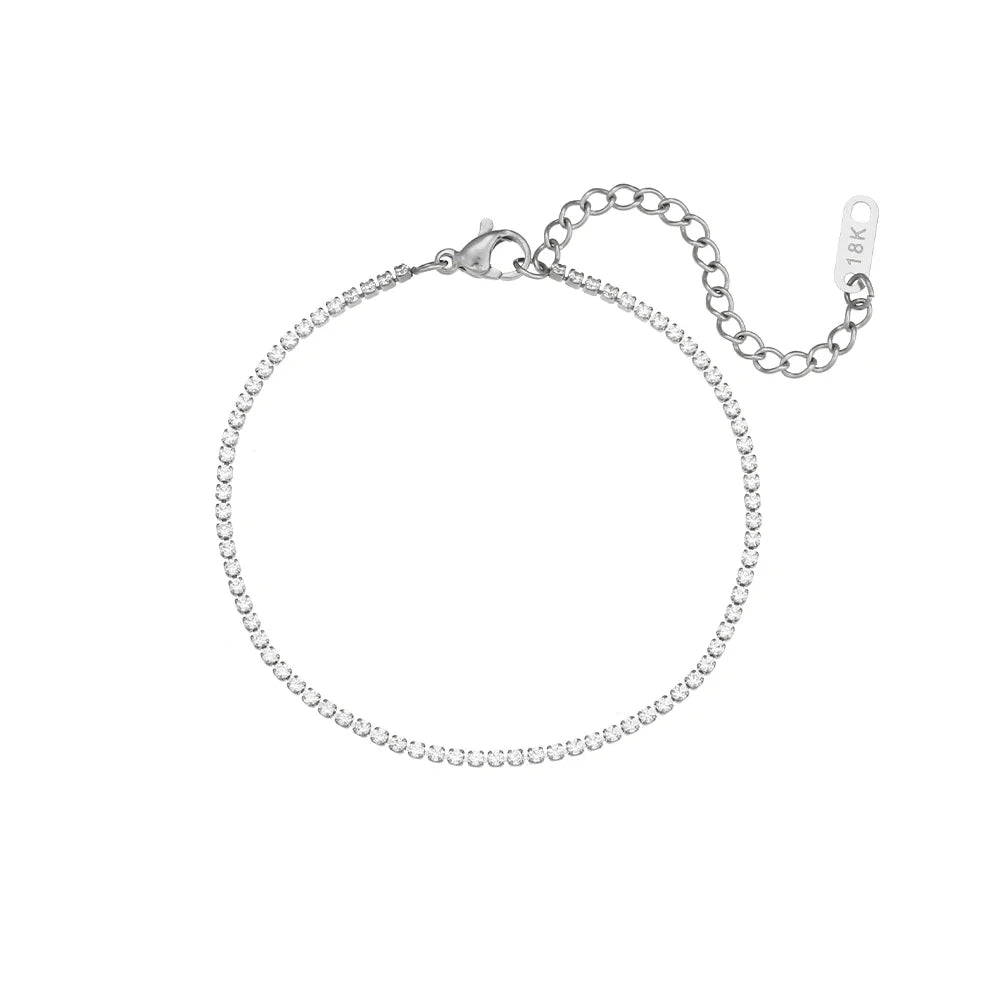 BowLift | 2mm Dainty Tennis Chain Bracelet and Necklace