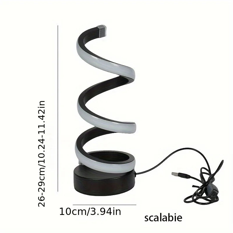 BowLift | Modern Spiral LED Table Lamp