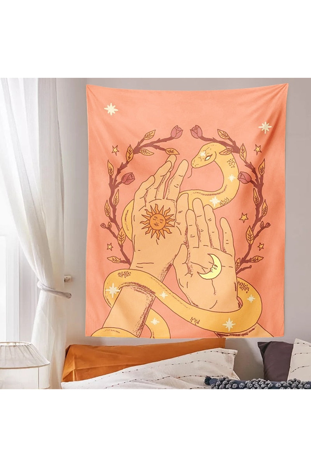 and Moon E-Girl Tapestry | Bowlift