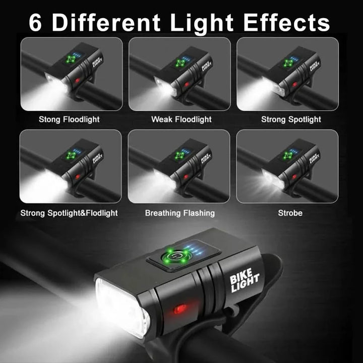 BowLift | LED bike light with USB charging & 6 light modes for night rides