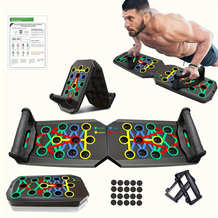 BowLift | Portable Foldable Push-Up Board for Full-Body Strength Training