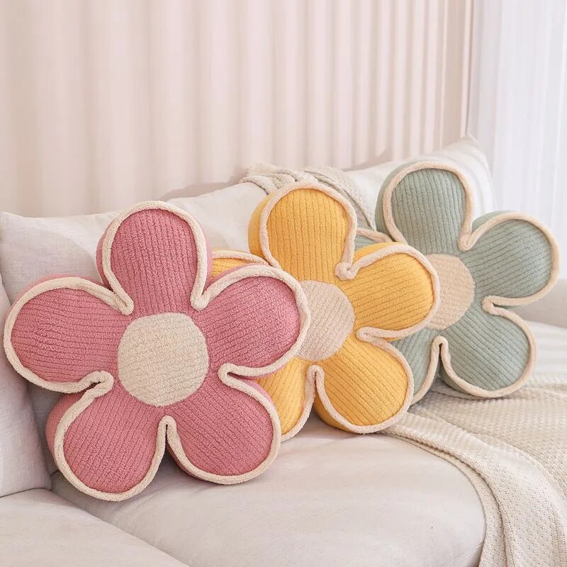 Pastel Fluffy Flower Cushion | Bowlift