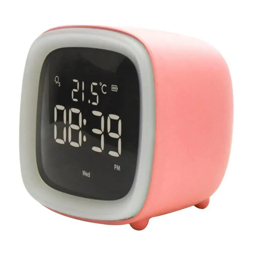 BowLift | Cartoon Bunny LED Alarm Clock with Night Light – Rechargeable, Cute Digital Display for Kids & Bedrooms