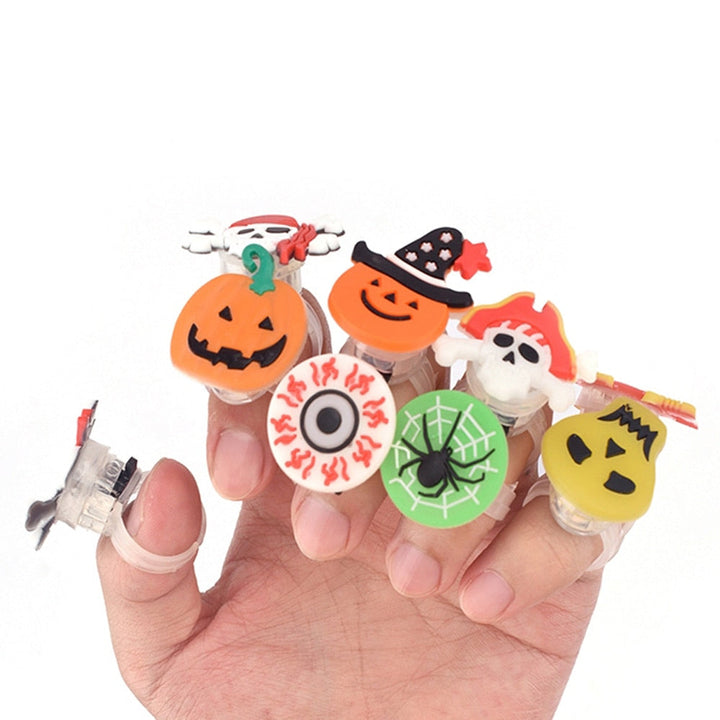 BowLift | Glowing Ghost Skull Rings