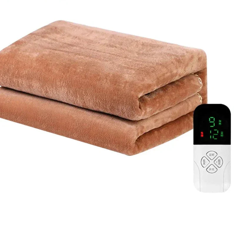 Electric heating blanket with thermostat control 220V - Intelligent temperature control for even heat and comfort on cold days | Bowlift