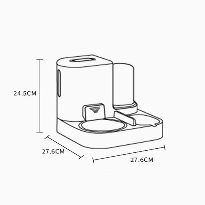BowLift | Feedipet Food & Water Dispenser for Cats & Dogs | Automatic Refill | 2-in-1 Bowl Set