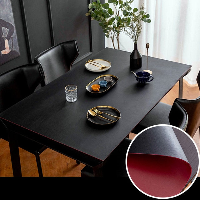 BowLift | Nordic Minimalist Leather Waterproof Table Protector Mat