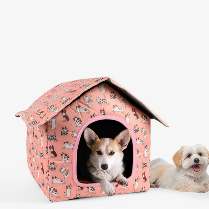 Weatherproof Animal House "CozyNest" for Cats and Small Dogs | Bowlift