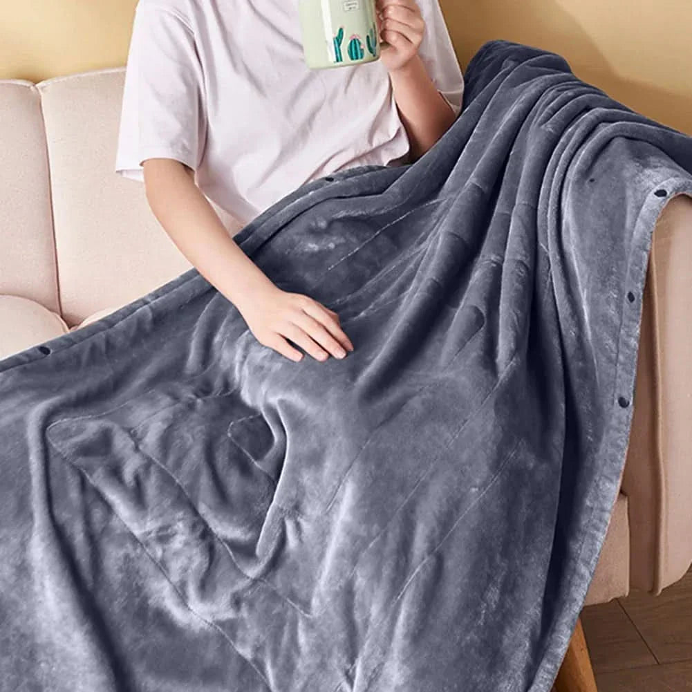 BowLift | ElectricCuddle USB Heated Fleece Blanket – Portable & Adjustable