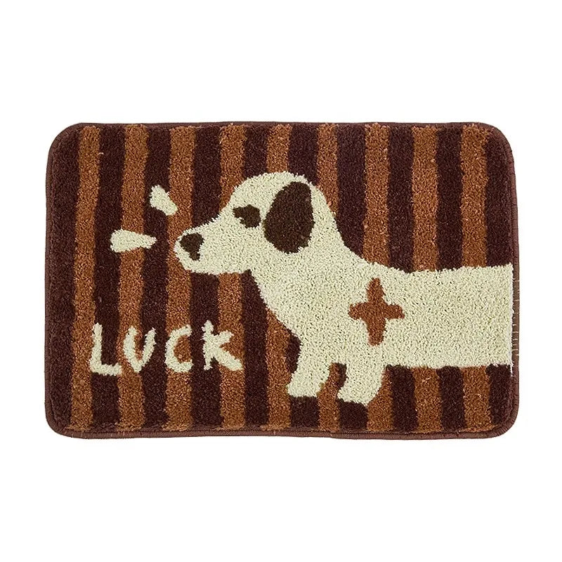 Tufted Dachshund Bathroom Mat | Bowlift