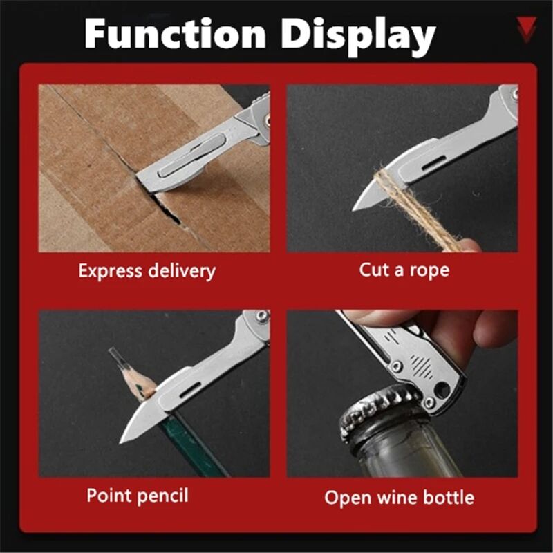 Stainless Steel Camping Master Folding Multifunctional Knife | Bowlift