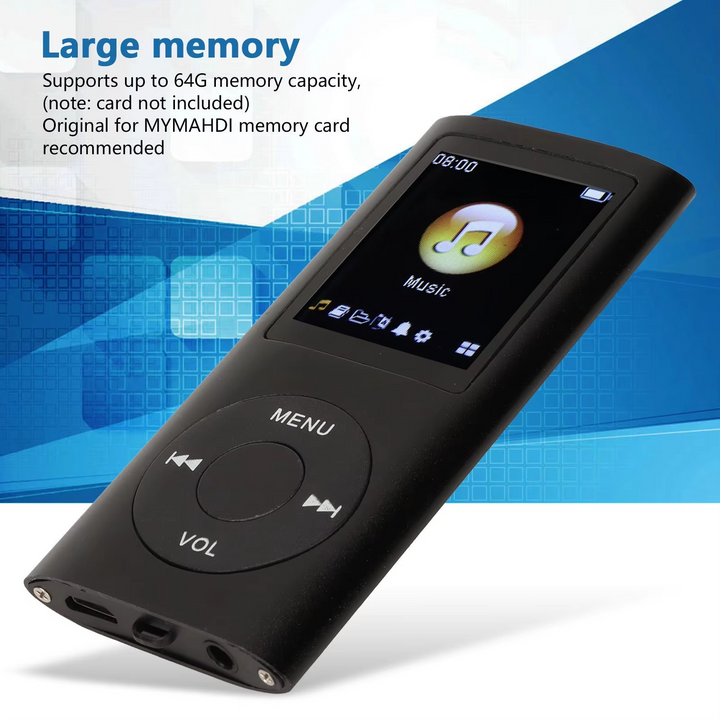 BowLift | Compact High-Resolution 1.8" LCD MP3 Player