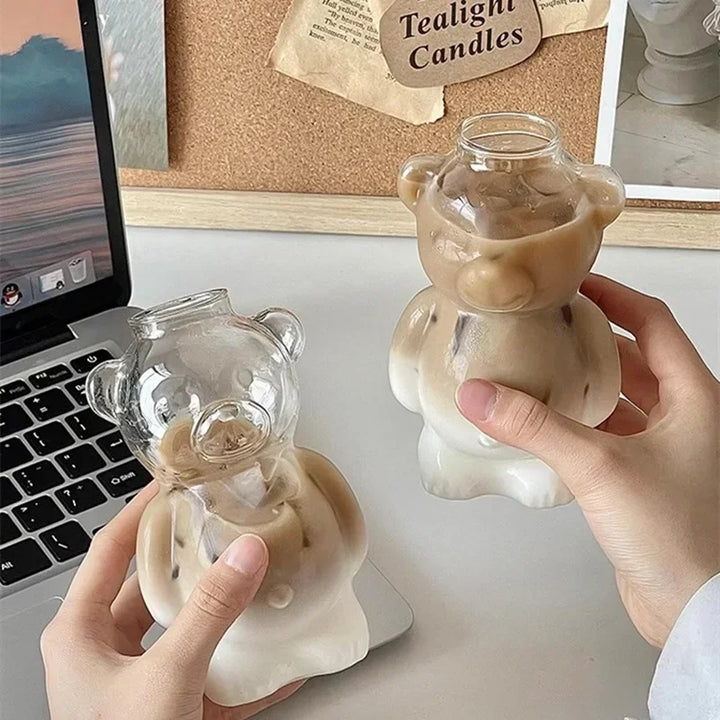 BowLift | Happy Bear Glass Coffee Mug
