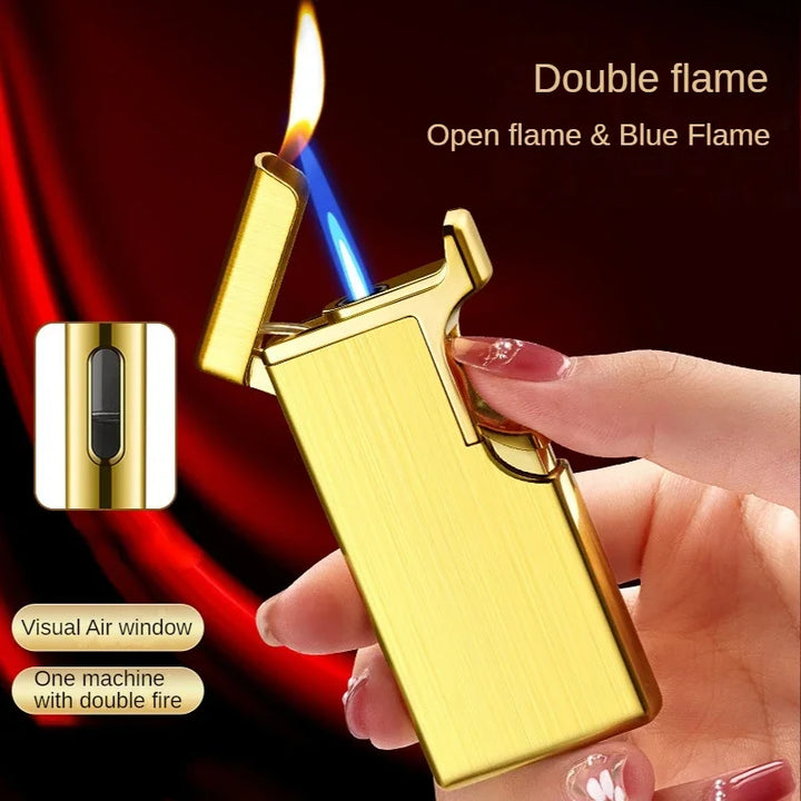 Metal Double Fire Jet Butane Lighter | Bowlift