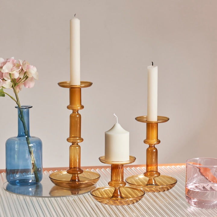 Borosilicate Modern Candleholders - 2 colours | Bowlift