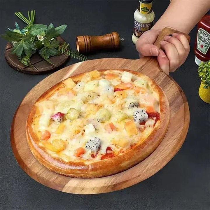 WoodStyle Acacia – Houten Pizza- en Serveerplank Bowlift