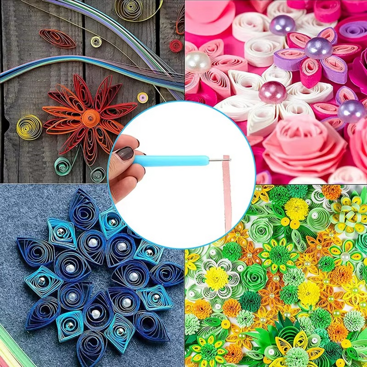 BowLift | Quilling Paper Tool Set with Slotted Pen, Tweezers, Needle Pins, and Craft Accessories – 7, 6, or 12 Piece Kit
