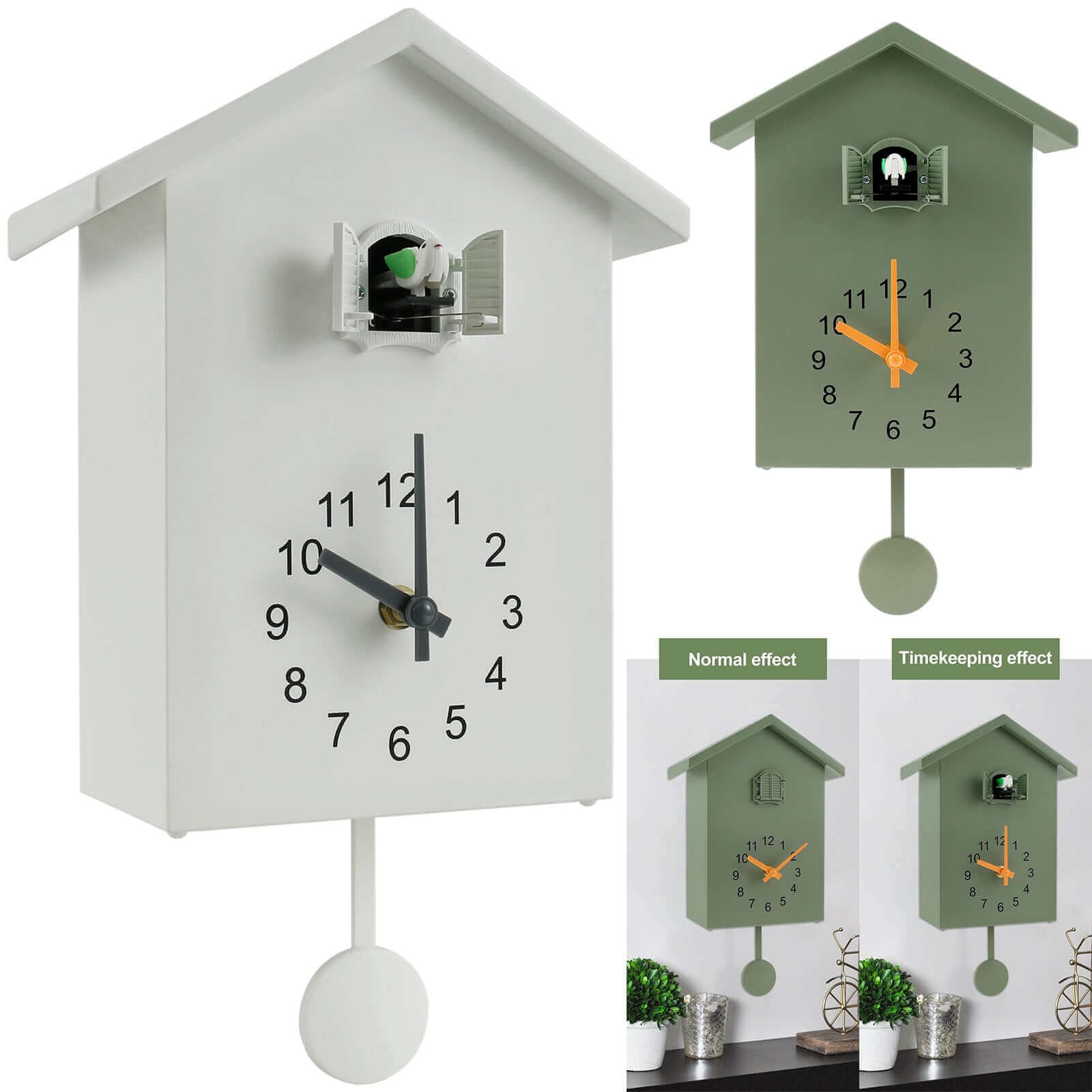 BowLift | Contemporary Cuckoo Quartz Wall Clock