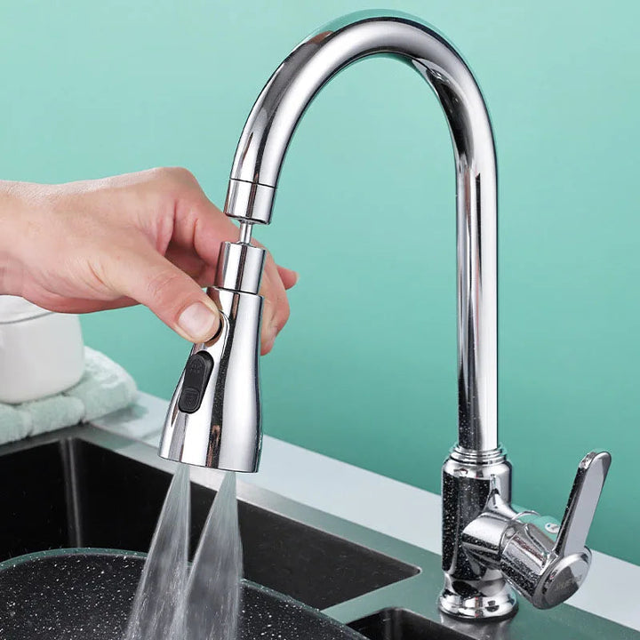HydroFlex360 kitchen faucet attachment with 360° rotation | Bowlift