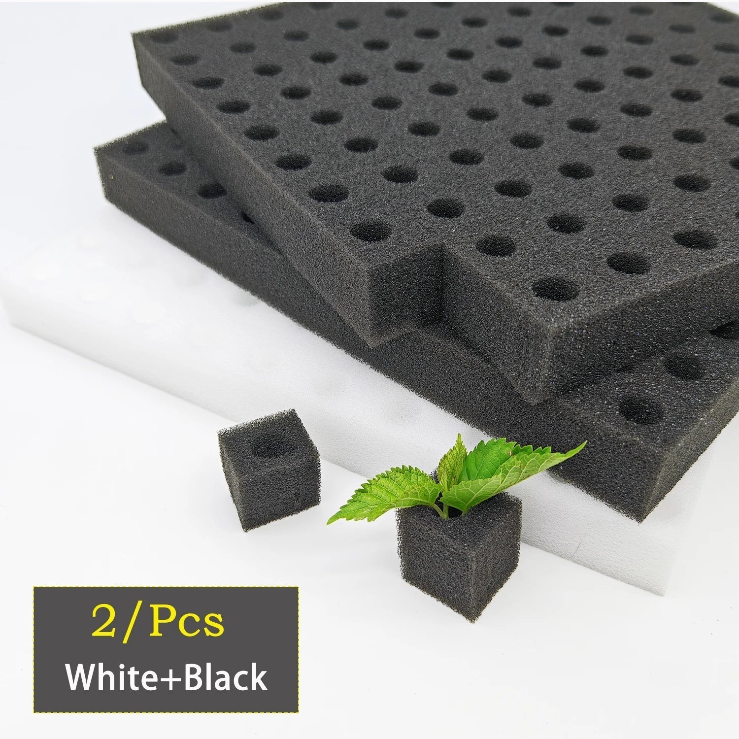 BowLift | Germina Propagation Sponge Mat | 100 Seed Holes | For Hydroponics & Soil | 25×25cm
