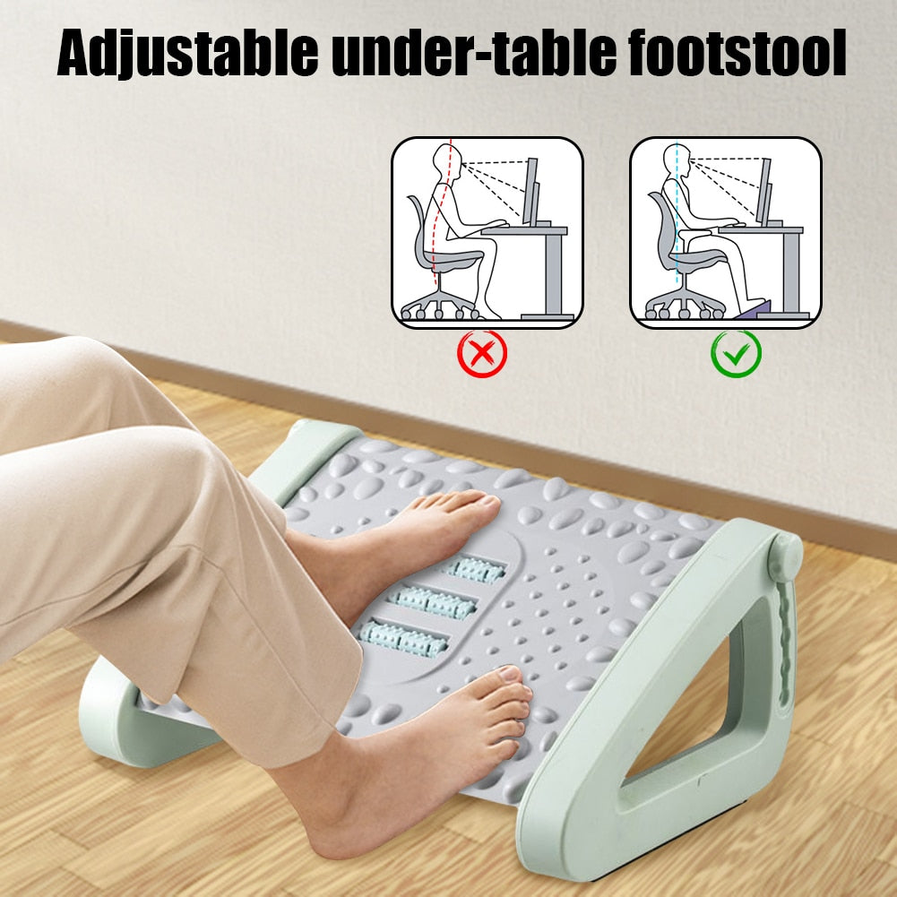 Ergonomic Home Office Foot Rest Massager | Bowlift