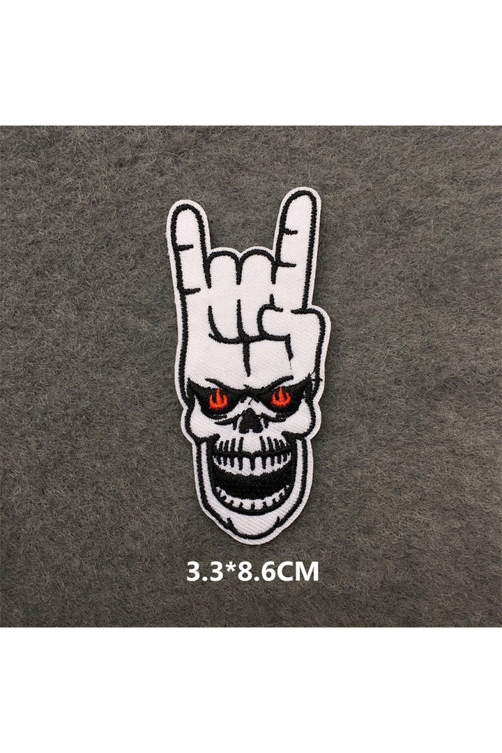 Punk embroidered patch set | Bowlift