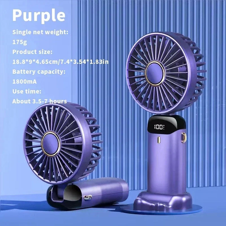 Portable Electric Fan and Mini Air Conditioner – Rechargeable Neck Fans for Home, USB and Handheld | Bowlift