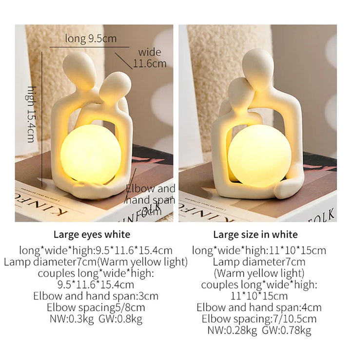 Eternal Bond Love Couple Night Decor Lamp | Bowlift