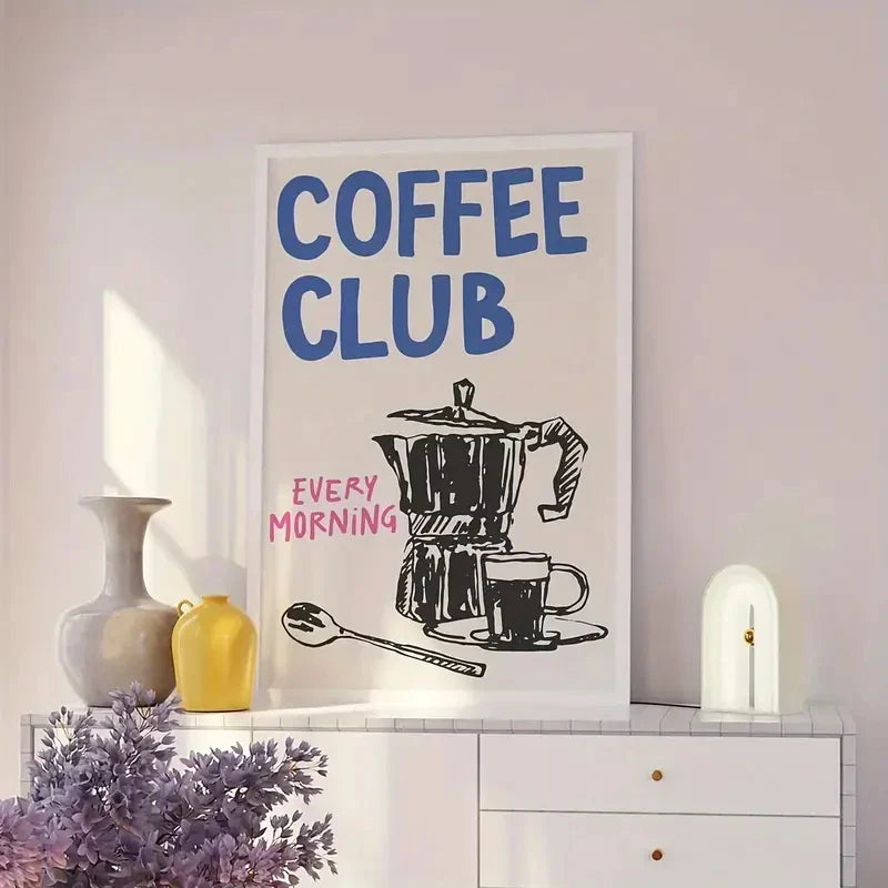 Coffee Club Wall Art | Bowlift