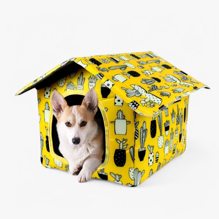 Weatherproof Animal House "CozyNest" for Cats and Small Dogs | Bowlift