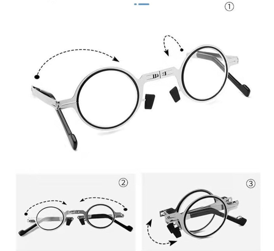 Stylish Foldable Reading Glasses for On-the-Go Bowlift