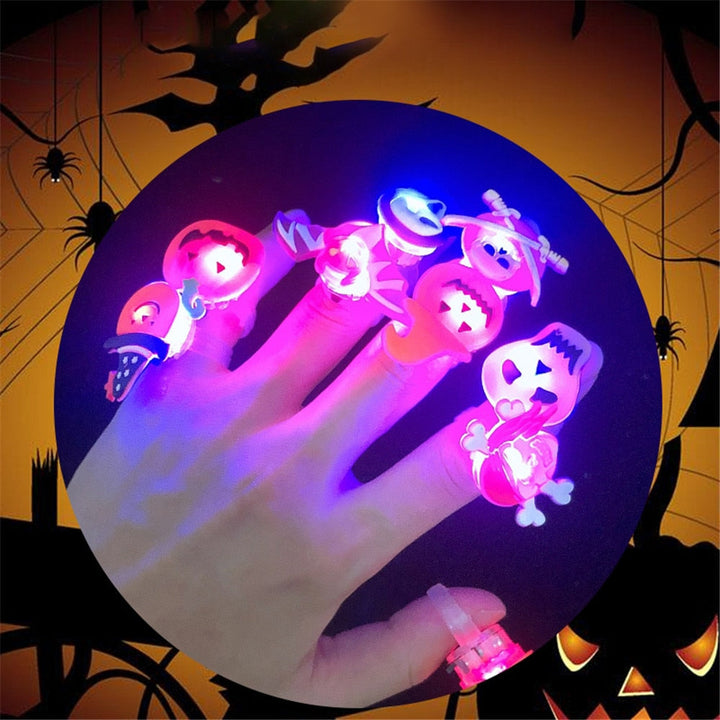 BowLift | Glowing Ghost Skull Rings