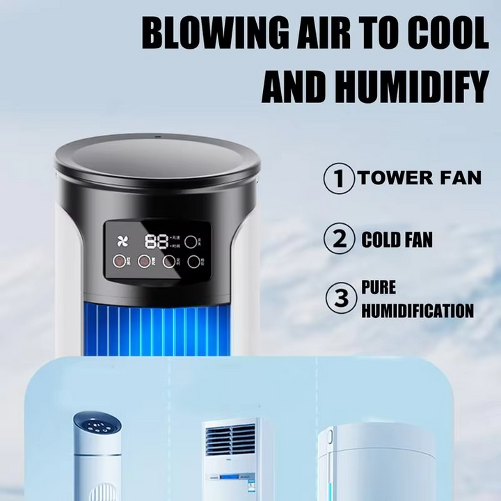 Portable Air Conditioners Fan Evaporative Cooler USB Quiet Timer Room Cooling Small 10 oz Water Tank Personal Cooler Adjustable | Bowlift