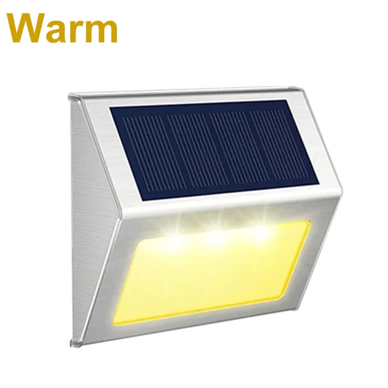BowLift | Lunettra Solar Step Light Stainless Steel | 3 LEDs | IP45 Waterproof | Eco-Friendly & Corrosion Resistant | For Garden, Fence & Wall
