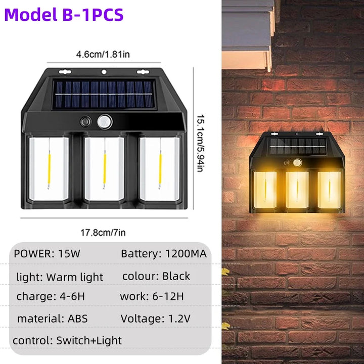 Night Guard LED Solar Wall Waterproof Lamp | Bowlift