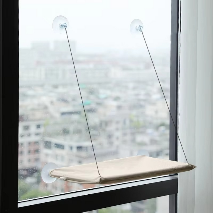 BowLift | Deluxe Cat Window Perch - Premium, Ultra-Soft Hammock for Cats - Compact & Secure