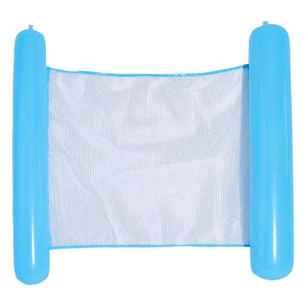 BowLift | AQUAVIVA Inflatable Water Hammock | 130×70 cm | Foldable Pool Lounger with Backrest | Swimming Bed for Pool, Beach & Vacation