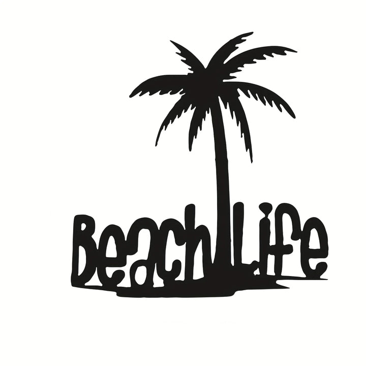 Beach Life Coconut Tree Metal Wall Art 3d Decoration For Living Room Bedroom Home Office Wall Decoration | Bowlift