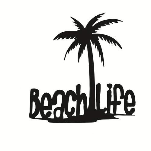 Beach Life Coconut Tree Metal Wall Art 3d Decoration For Living Room Bedroom Home Office Wall Decoration | Bowlift