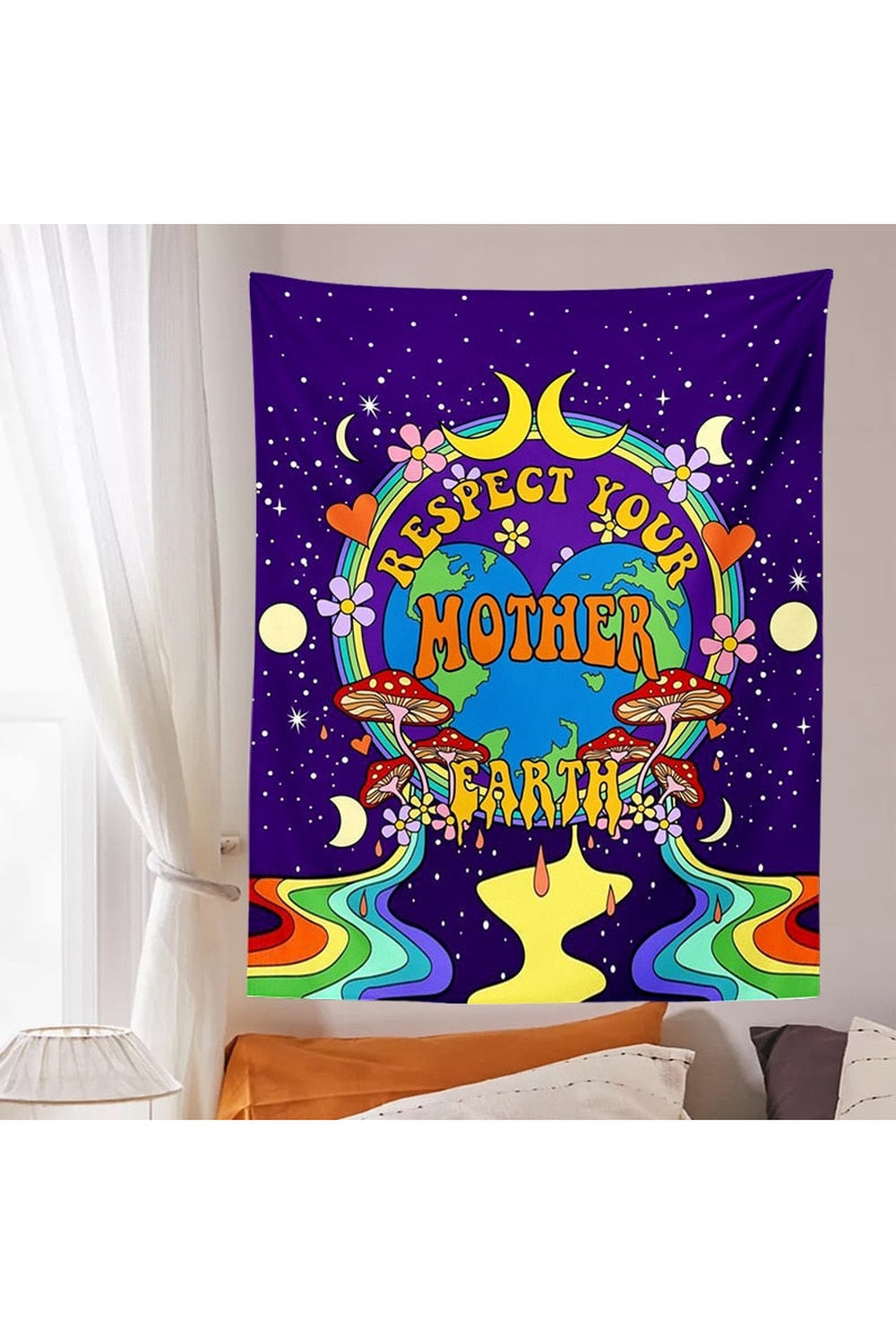 Trippy Moon Phase Tapestry | Bowlift