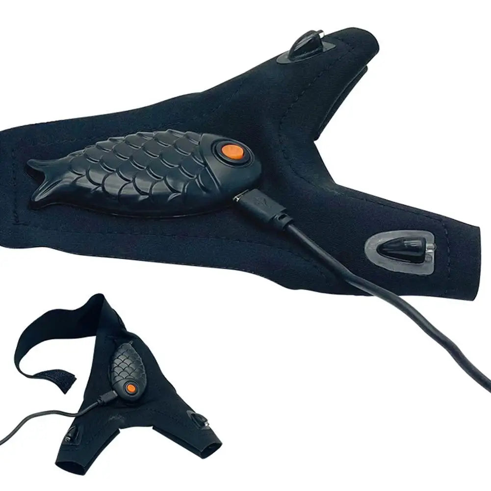 Rechargeable Fingerless Repair Fishing LED Gloves | Bowlift