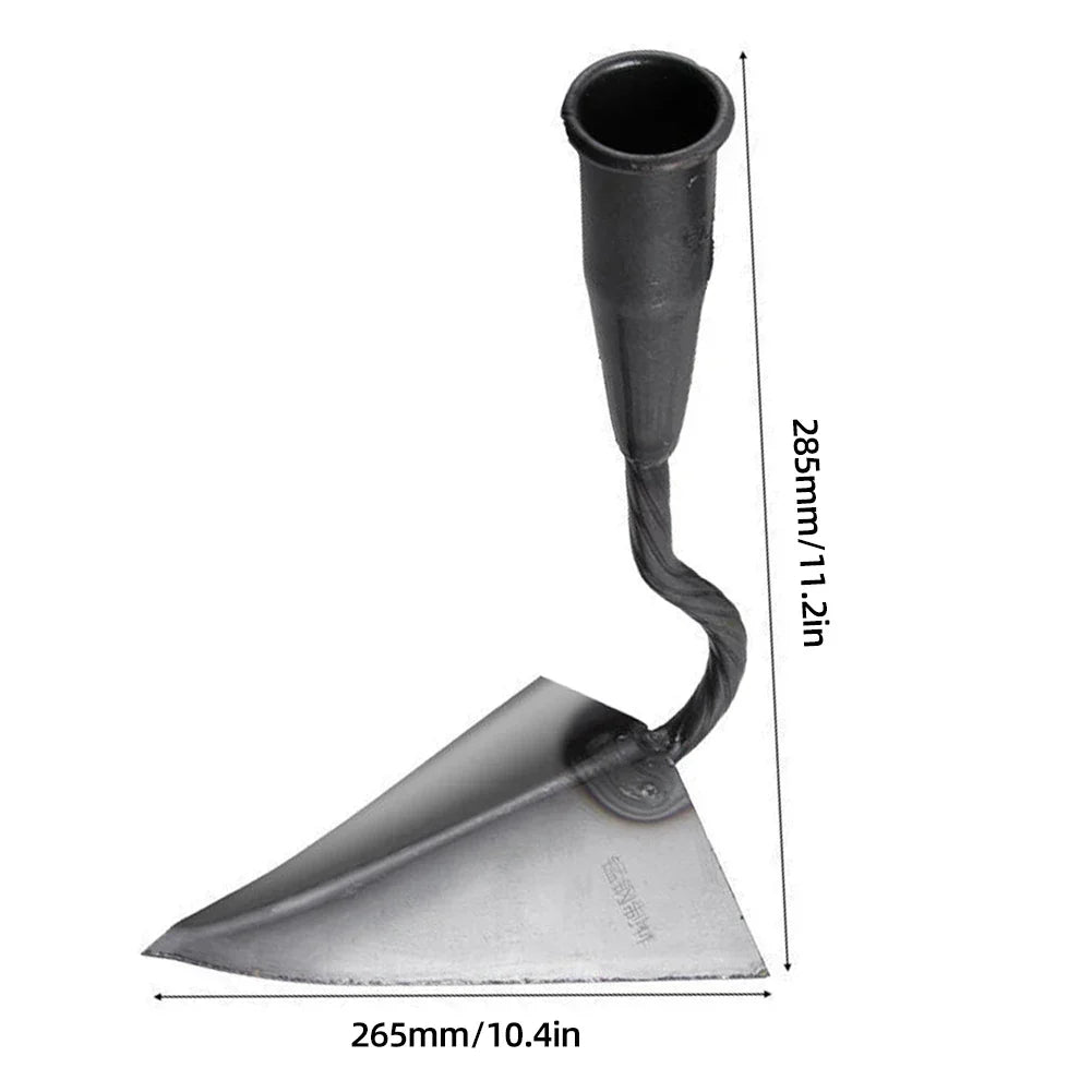 BowLift | RootRaptor Triangle Hoe | Forged Manganese Steel | Sharp & Ergonomic | For Weeding & Seed Furrows