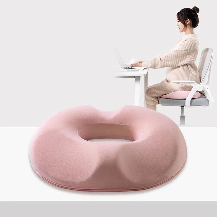 BowLift | OrthoRelax | Seat cushion with memory foam | Relief for tailbone & spine | Ergonomic & comfortable