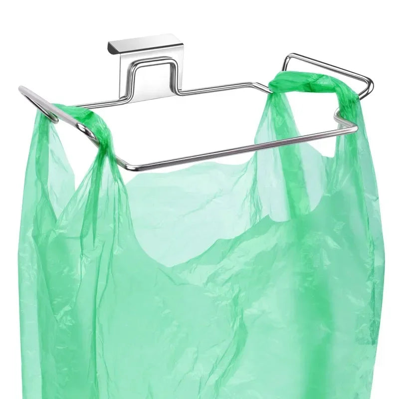 BowLift | ClipBin Waste Holder | Stainless Steel Clip for Garbage Bags | No Drilling | For Kitchen & Bathroom