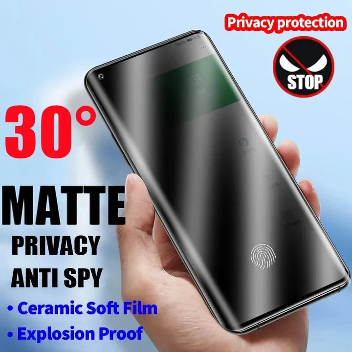 BowLift | Matt ceramic privacy screen protectors for Samsung