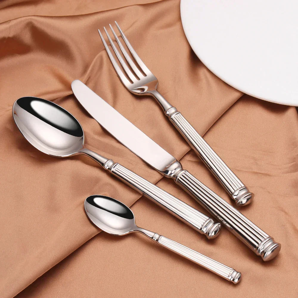 BowLift | Premium Stainless Steel Cutlery Set – 304 Mirror Finish Silverware for Everyday & Formal Dining