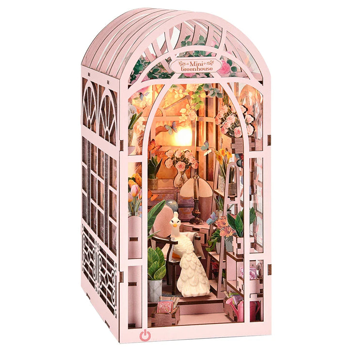 BowLift | SoleCaffè DIY Book Nook | Miniature Coffee House 3D Wood Kit | With LED Lighting | Creative Bookshelf Diorama & Gift Idea
