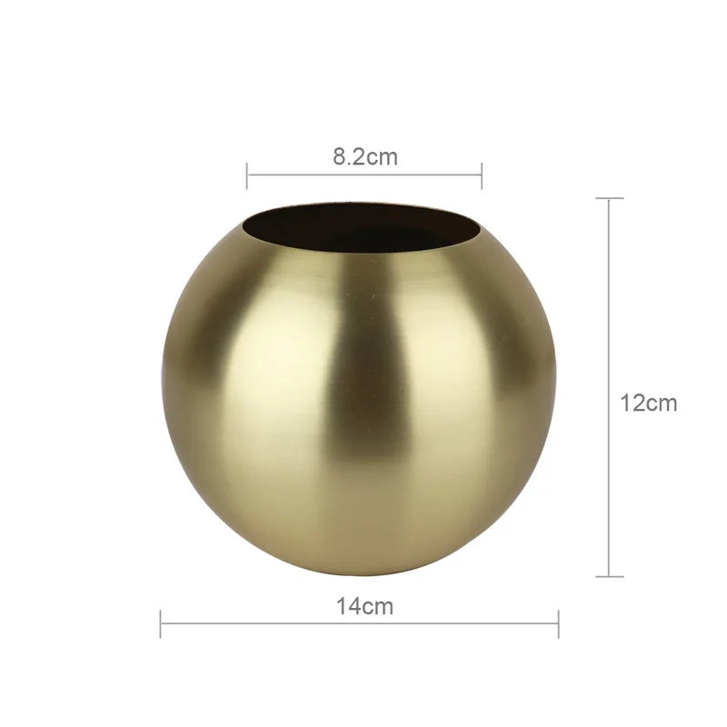 BowLift | Stainless Steel Vase in Nordic Style Desktop Flower Pot BeFlower Pots Gold Black Rose Gold Classic Home Decoration