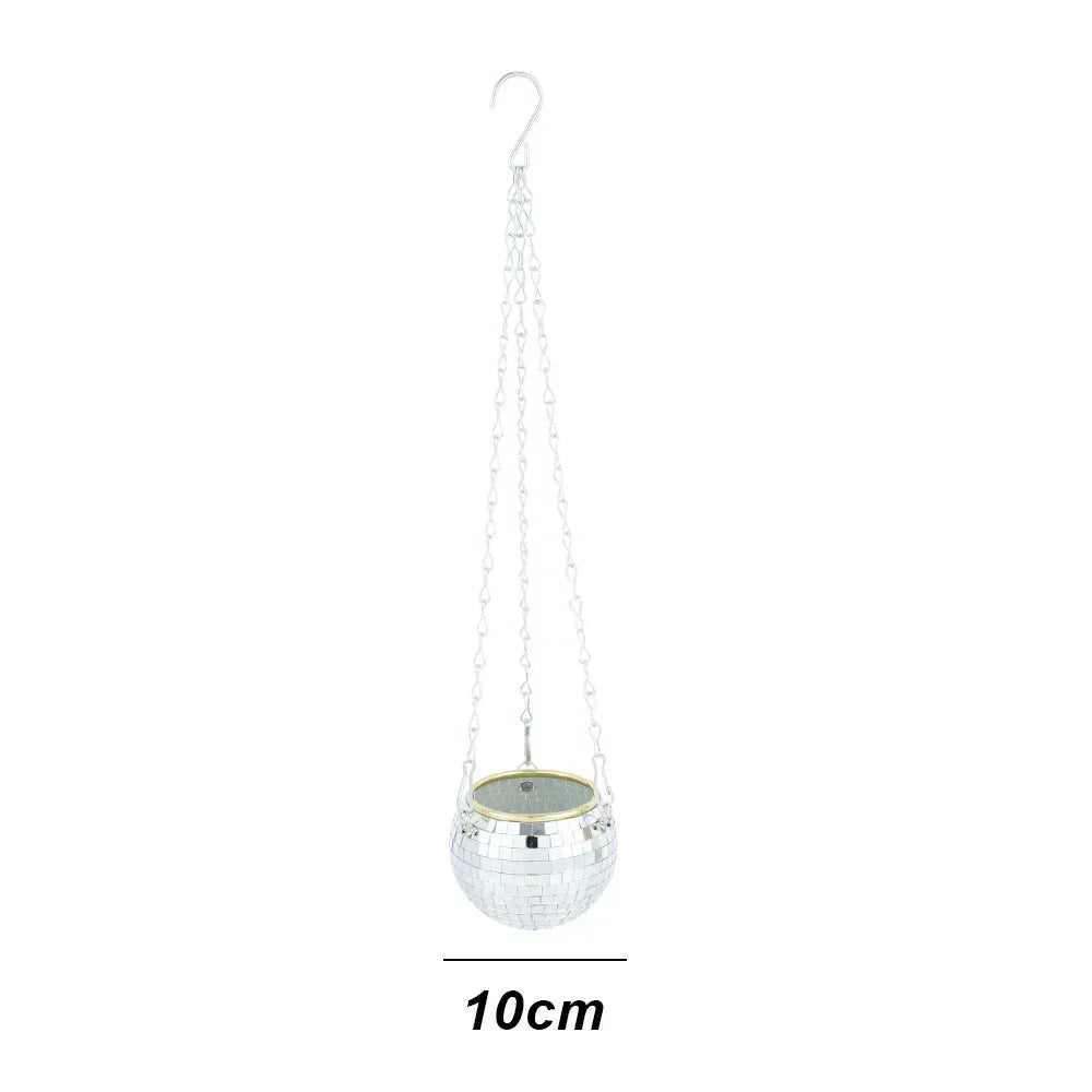 BowLift | GlowSphere Lunara | Disco Plant Hanger | Retro Design | For Boho & Urban Jungle Styles